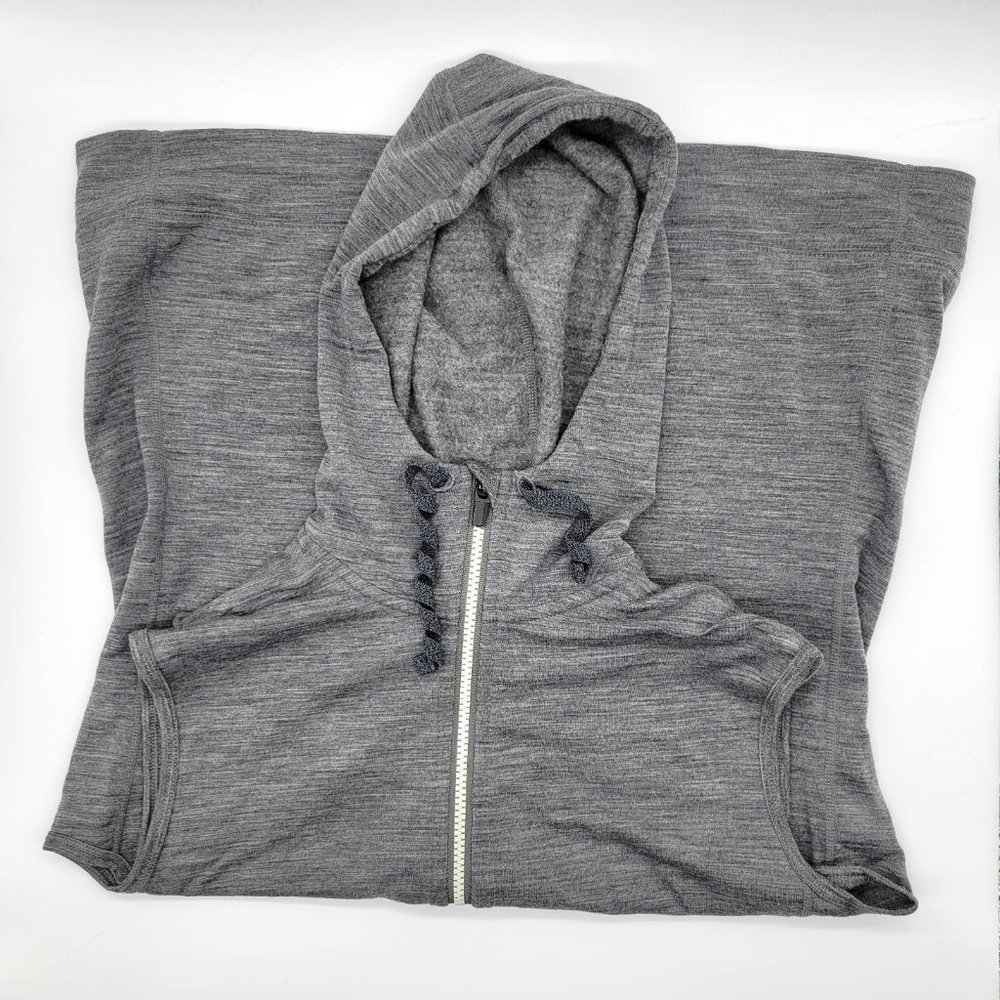 Icebreaker Women’s Mid-Layer Hooded Full Zip Vest L Merino Wool sleeveless top - Picture 3 of 8